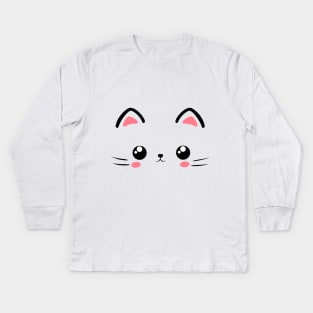 Cute cat Kids Long Sleeve T-Shirt